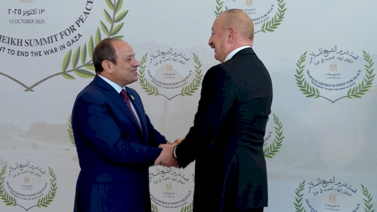    İlham Əliyev Sülh sammitində iştirak edir   