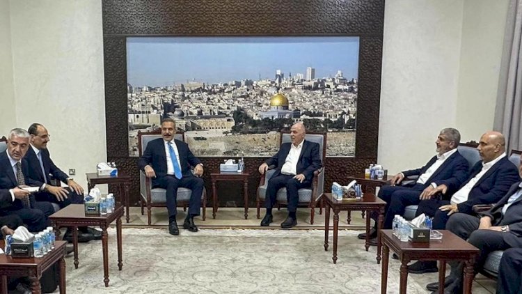    Hakan Fidan və İbrahim Kalın HƏMAS Şura Məclisinin sədri ilə görüşdü   