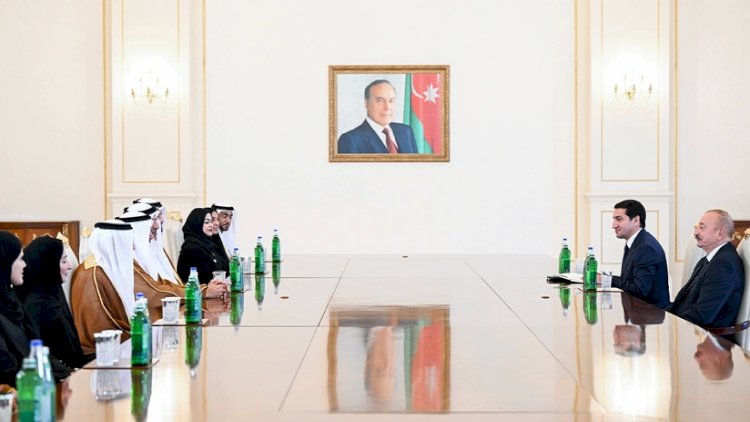    İlham Əliyev Birləşmiş Ərəb Əmirlikləri Federal Milli Şurasının sədrini qəbul etdi   