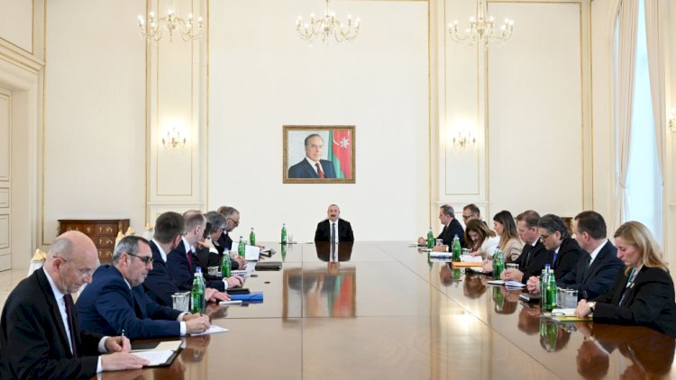    İlham Əliyev NATO nümayəndə heyətini qəbul etdi   
