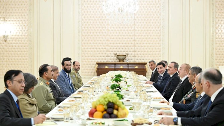    Prezident İlham Əliyev və Pakistanın Baş naziri birgə nahar etdilər   