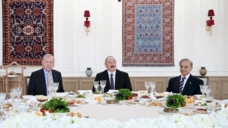    Azərbaycan, Türkiyə və Pakistan liderləri birgə nahar etdi   