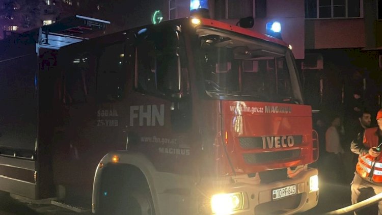    Yasamalda yaşayış binasında yanğın zamanı bir neçə nəfər tüstüdən zəhərləndi   