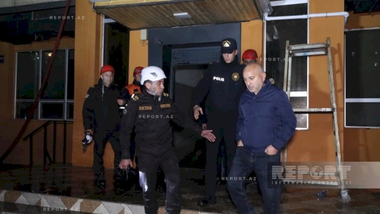    Yasamalda yanğın baş verən əraziyə polis əməkdaşları cəlb edildi   