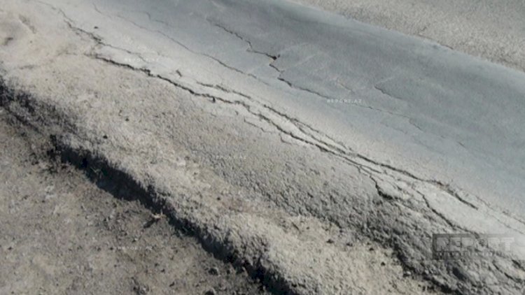    Cəlilabad-Biləsuvar yolu qəzalı vəziyyətdə - Foto   