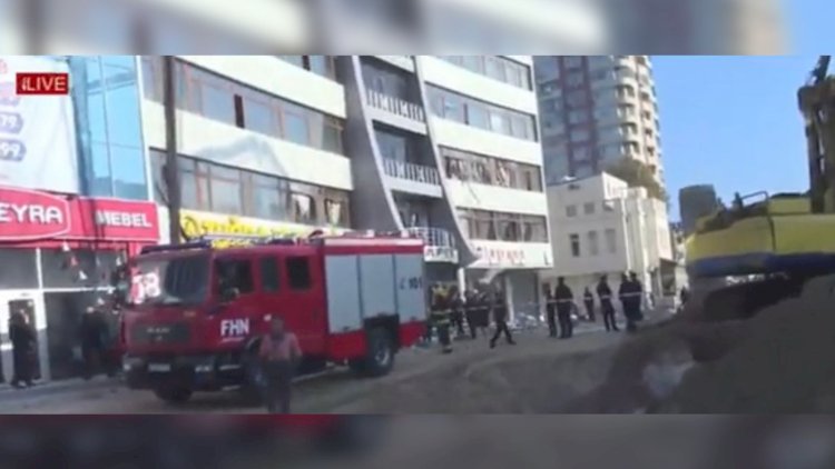    Bakıdakı partlayış bu biznes mərkəzində baş verib -   VİDEO