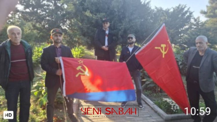    Bakıda SSRİ bayrağı qaldıranlar həbs olundular   - VİDEO