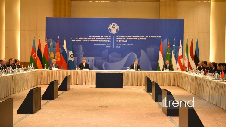    Azerbaijan's Baku proceeds with 83rd meeting of CIS Railway Transport Council   