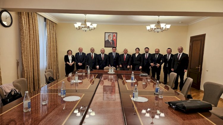    Türkiyədən gələn nümayəndə heyəti Hikmət Hacıyevlə görüşdü   