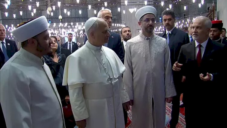    Roma Papası Sultan Əhməd məscidində -   FOTOLAR
