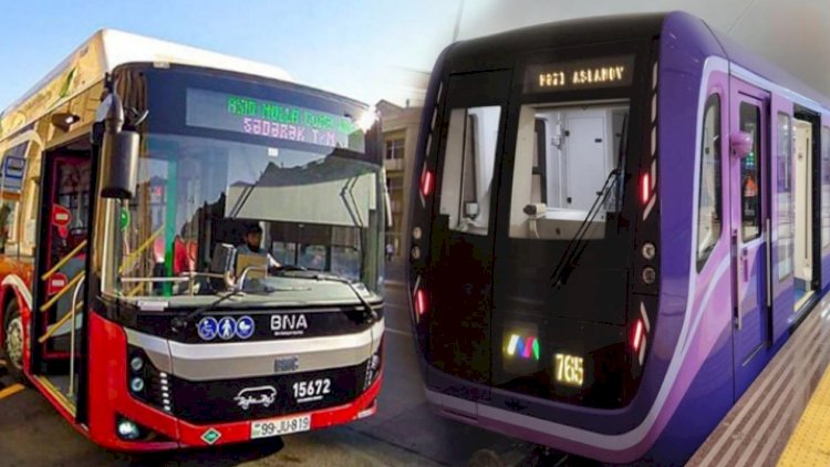    Metro və avtobuslarda gediş haqqı BELƏ OLACAQ   