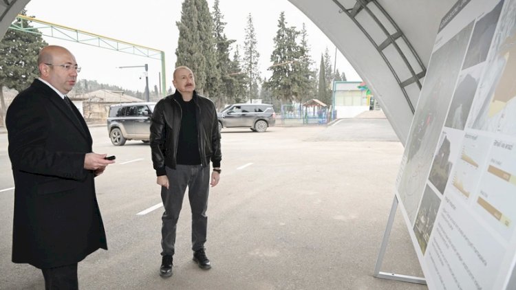   Prezident İlham Əliyev Ağdərə şəhərinin Baş planı ilə tanış oldu - Fotolar   