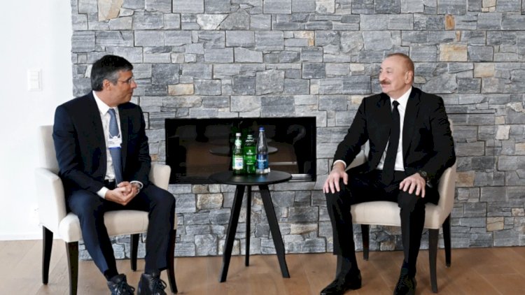    Prezident İlham Əliyev Davosda Braziliyanın “BTG Pactual” şirkətinin sədri ilə görüşdü - Fotolar   