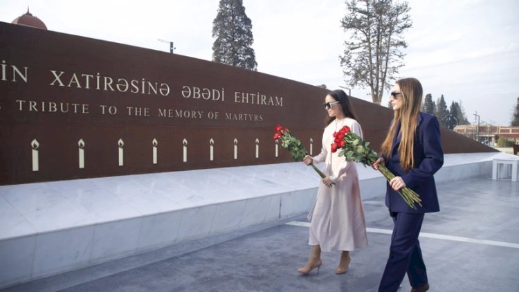    Leyla Əliyeva və Alena Əliyeva Milli Qəhrəman Natiq Qasımovun ailəsini ziyarət ediblər   
