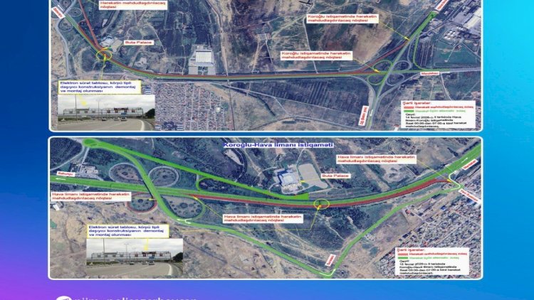    Aeroport yolunda məhdudiyyət: Alternativ yollar açıqlandı   