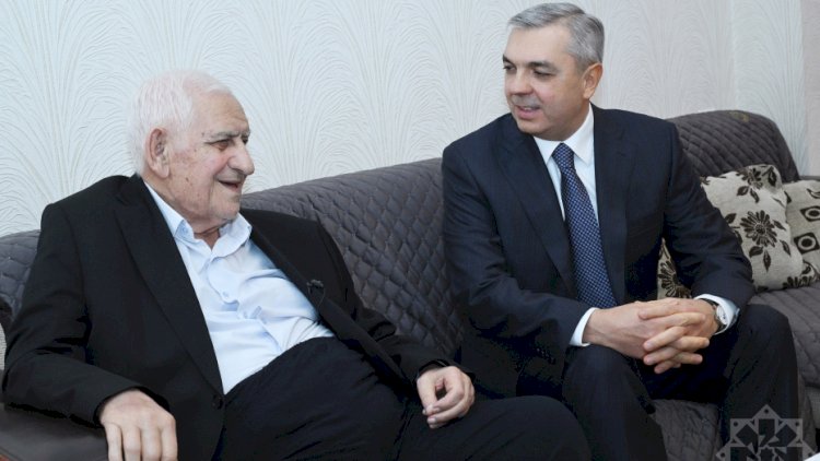    Xalq şairi Nəriman Həsənzadəyə “Heydər Əliyev” ordeni təqdim edildi -   FOTOLAR