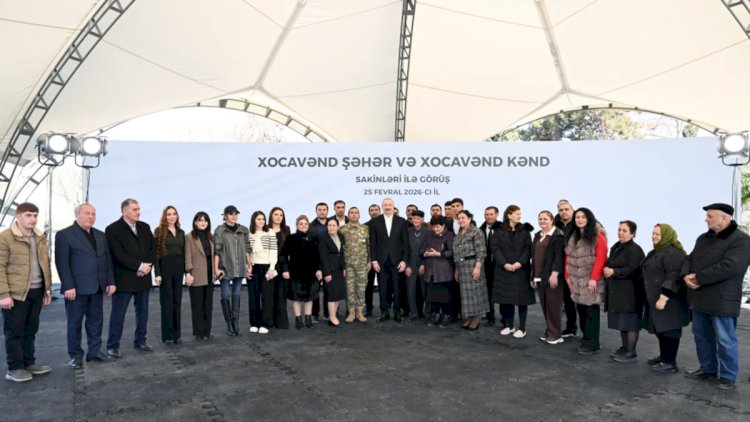    İlham Əliyev Xocavənd şəhər və Xocavənd kənd sakinləri ilə görüşdü   - FOTOLAR