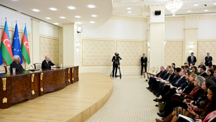    İlham Əliyev və Antoniu Koşta mətbuata bəyanatlarla çıxış ediblər   - TAM MƏTN