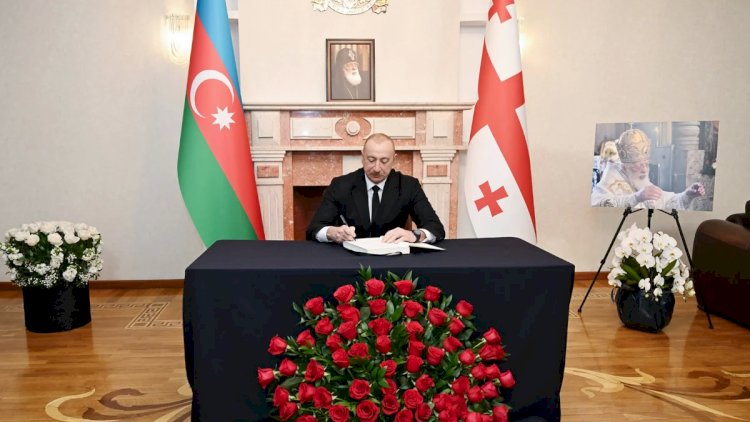    Prezident Gürcüstanın Azərbaycandakı səfirliyində olub, başsağlığı verib -   FOTOLAR