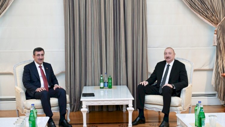    İlham Əliyev Cevdet Yılmazı qəbul etdi   