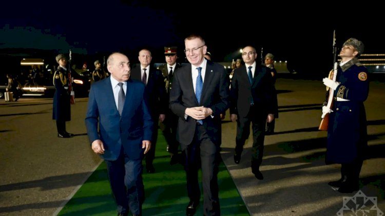    Latviya Prezidenti Azərbaycana rəsmi səfərə gəldi   - FOTOLAR