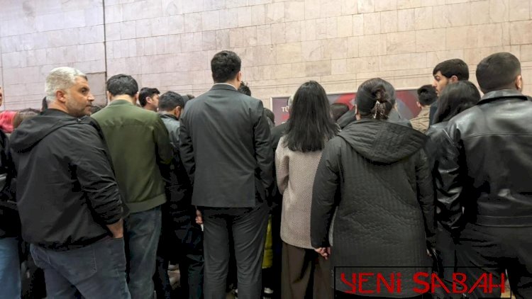    Bakı metrosunda sıxlıq yarandı –   FOTOLAR