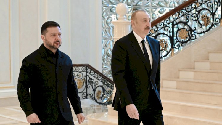    Azərbaycan və Ukrayna prezidentləri mətbuata bəyanatlarla çıxış etdlər   