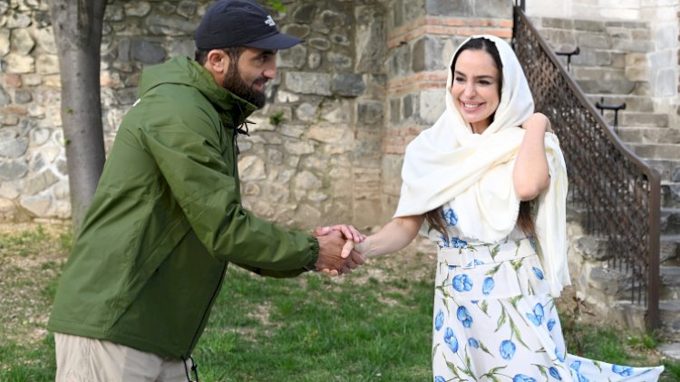    Leyla Əliyeva və Arzu Əliyeva Şəkidə Xan məscidində -   FOTOLAR