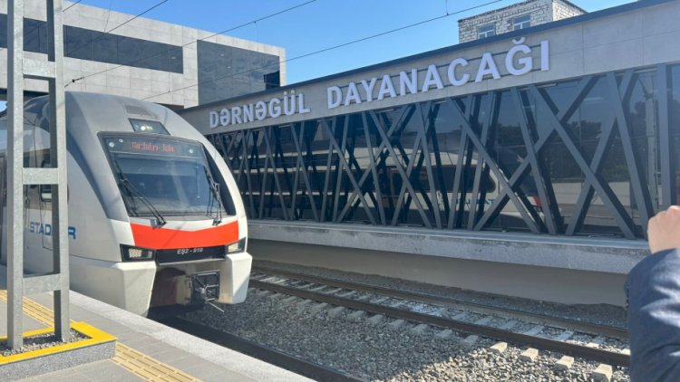    “Dərnəgül” dəmiryol dayanacağı istifadəyə verildi   
