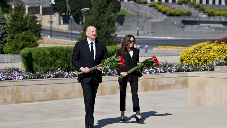    Prezident və xanımı 9 May Günü -   FOTOLAR