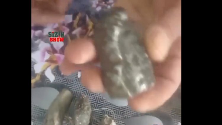    Azərbaycanda tapdığı daşı satışa çıxardı: qramı 2 milyon dollar...   - VİDEO