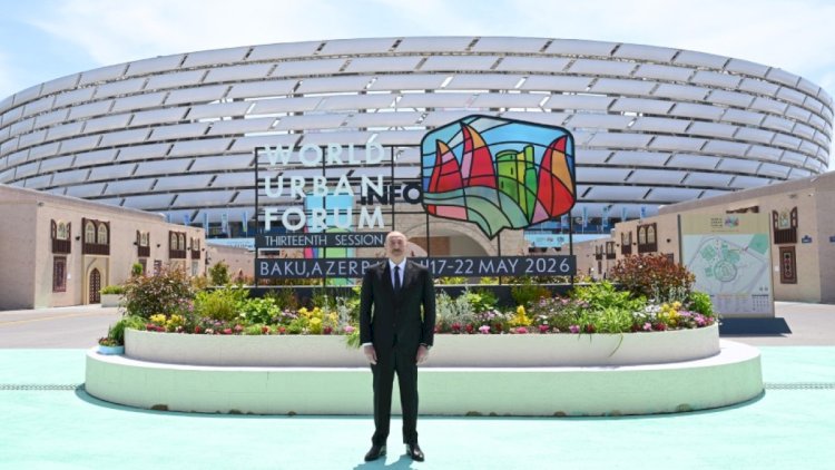    Prezident Bakı Olimpiya Stadionunda WUF13 ilə bağlı görülən işlərlə tanış olub   