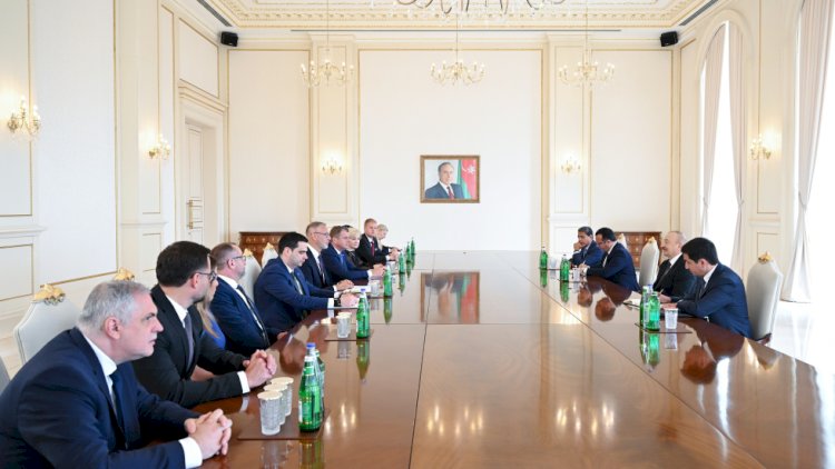    İlham Əliyev Slovakiya Milli Şurası sədrini qəbul etdi   