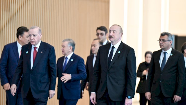    İlham Əliyev Türk Sivilizasiyası Mərkəzinin təməlqoyma mərasimində -   FOTOLAR