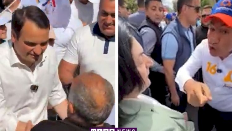    Paşinyan qadınla mübahisə etdi, sonda iştahasını itirdi -   VİDEO