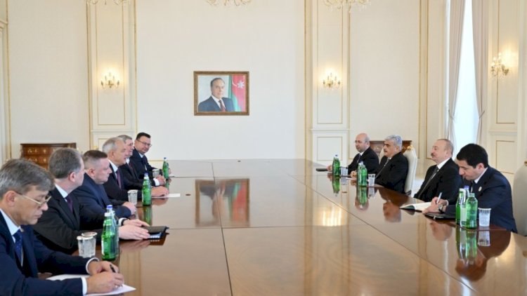    İlham Əliyev Prezident Belarus Nümayəndələr Palatasının sədrini qəbul etdi   