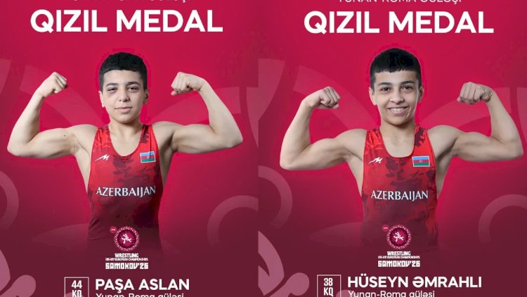    İki güləşçimiz Avropa çempionatında qızıl medal qazandı   