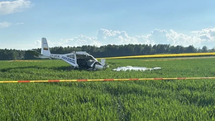    Litvada yüngül mühərrikli təyyarə qəzaya uğradı, pilot öldü   