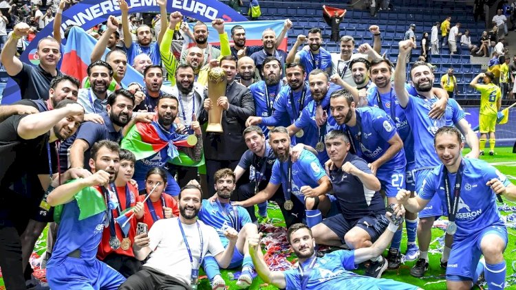    Minifutbol üzrə ikiqat Avropa çempionu olan Azərbaycan millisi Vətənə qayıtdı   