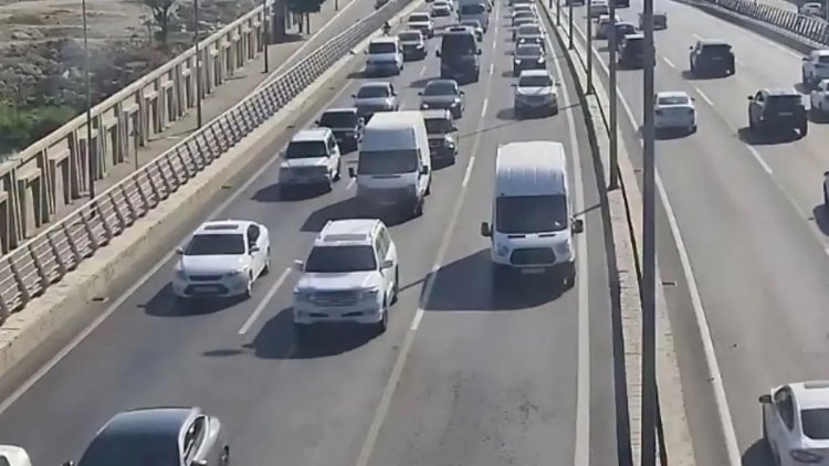    Bakıda 6 yolda tıxac var   