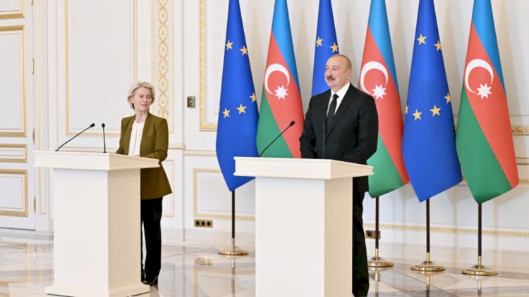    Prezident İlham Əliyev və Ursula Fon der Lyayen mətbuata bəyanatlarla çıxış ediblər   - TAM MƏTN