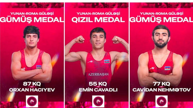    Azərbaycan güləşçiləri Avropa çempionatına 3 medalla başladılar   
