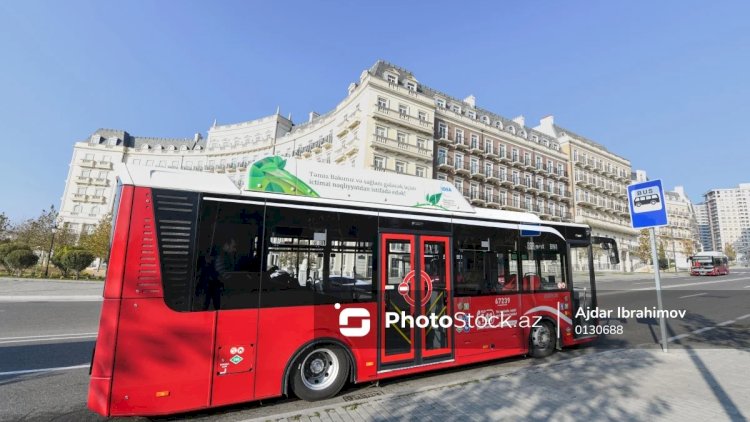    Bakıda daha bir marşrut xəttinin avtobusları və hərəkət sxemi yenilənir   
