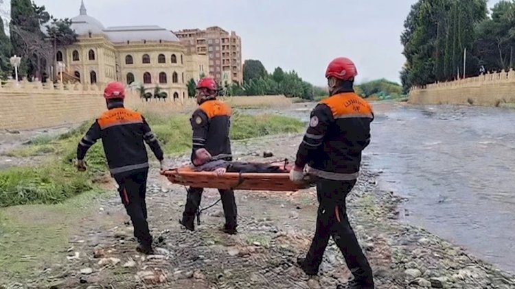    Gəncədə çaya yıxılan vətəndaş xials edildi   