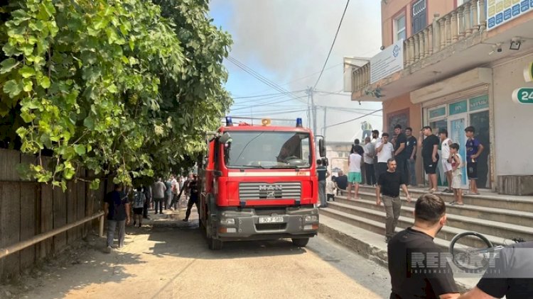    Son dəqiqə -   Bakıda Al Market yanır