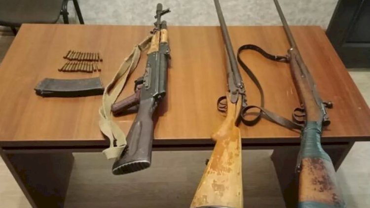    Qanunsuz saxlanılan silah-sursat aşkarlandı   