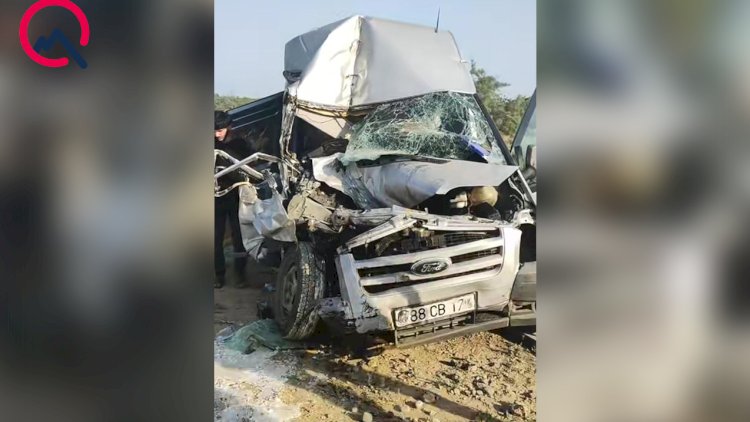    Salyanda yük maşınları toqquşdu - Sürücü maşında sıxıldı   