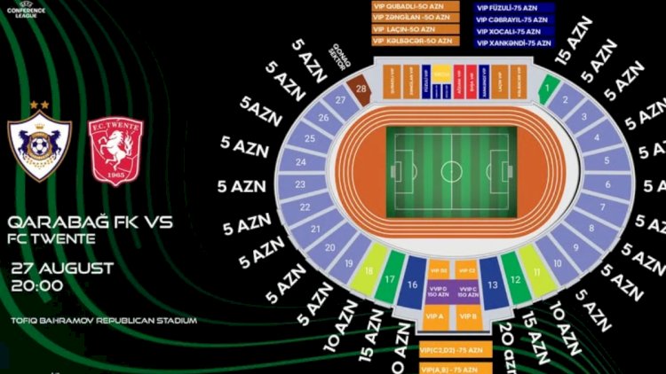    “Qarabağ” - “Tvente” oyununun biletləri satışa çıxarıldı   
