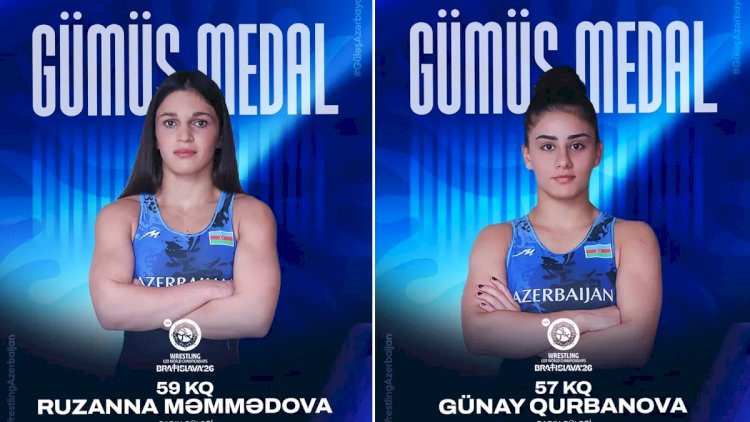    İki qadın güləşçimiz dünya çempionatında gümüş medal qazandı   