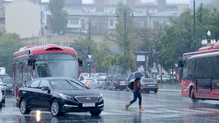    Növbəti üç gündə yağıntılı hava şəraiti ilə bağlı   XƏBƏRDARLIQ - Bakıda LEYSAN OLACAQ